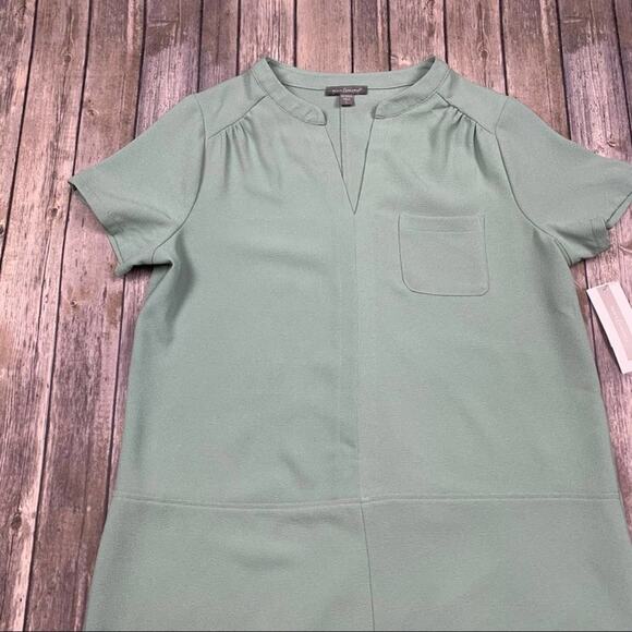 Green Pastel Sheath Dress - Picture 2 of 4